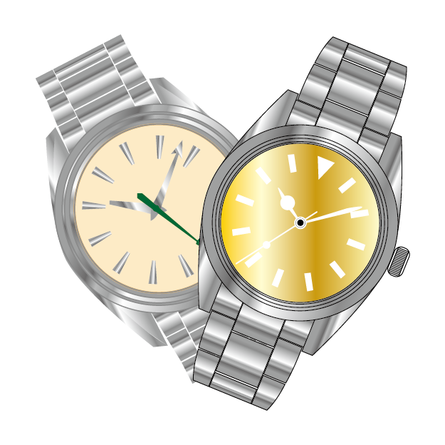 高級腕時計のイラスト