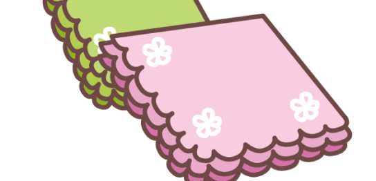 手作りのハンカチ